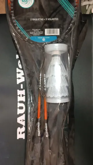 Set de Bádminton: 2 Raquetas y 3 Volantes