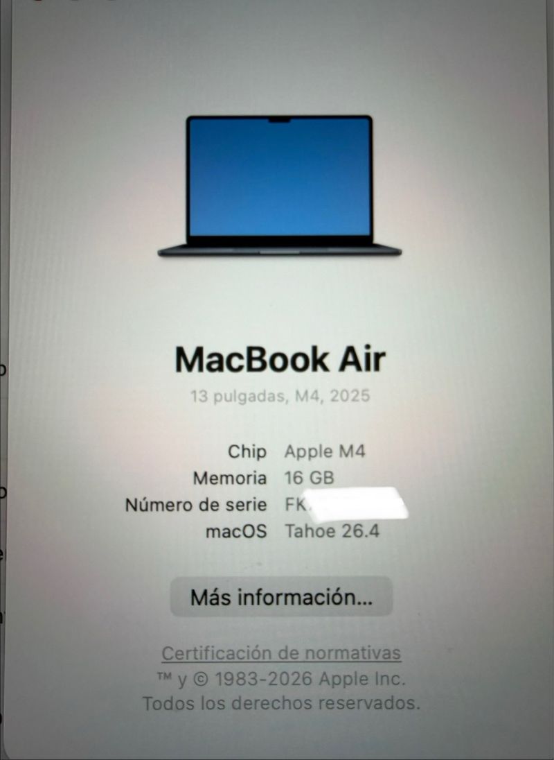 MacBook Air 13 M4 16GB 256GB Medianoche afbeelding 6
