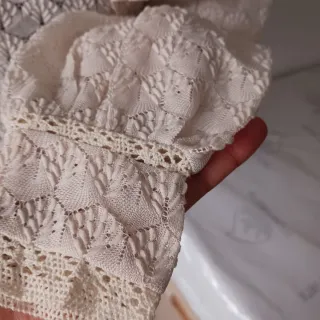 Blusa VILA encaje beige nueva