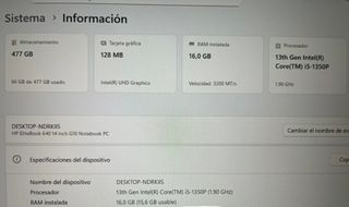 HP EliteBook 640 G10 14” i5-1350P 16GB 500GB