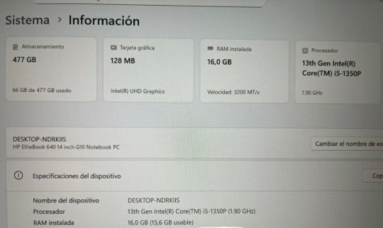 HP EliteBook 640 G10 14” i5-1350P 16GB 500GB afbeelding 4