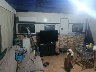 Parcela en venta, caravana, avance, cocina