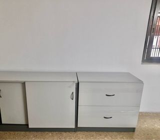 Mueble archivador oficina gris