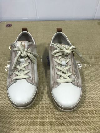 Zapatillas Pikolinos Mujer Marrón y Blanco