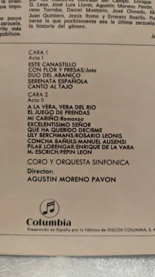 Disco LP El Canastillo de Fresas