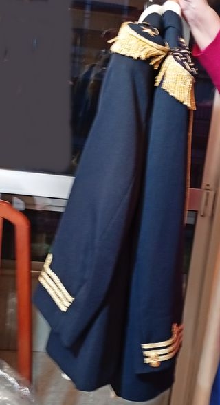 Traje de comunión niño azul y oro