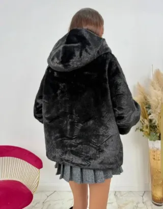 Linda's Ecopelliccia - Cappotto Nero