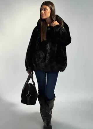 Linda's Ecopelliccia - Cappotto Nero