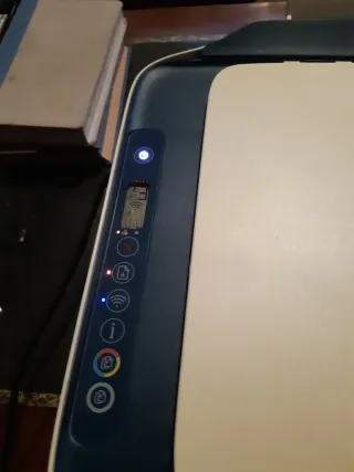 Impresora HP Beige y Azul