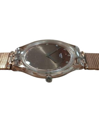 RELOJ CUARZO SWATCH SVOK107M DORADO + CAJA