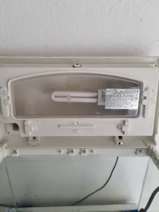 Acquario 23litri  bianco L 43cm P 24cm H 35cm