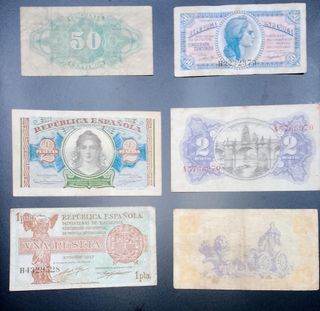 Lote Billetes Antiguos Colección España