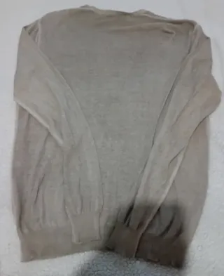 Cardigan Cotone Beige/Grigio Tg 54it XL
