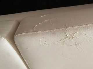 Sofá chaise longue modular polipiel blanco