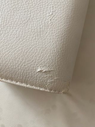 Sofá chaise longue modular polipiel blanco