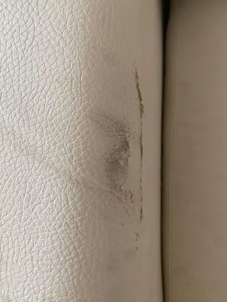 Sofá chaise longue modular polipiel blanco