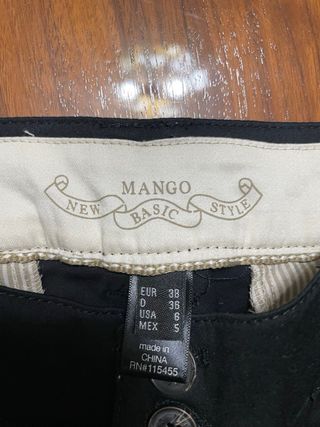 Pantalones chinos negros