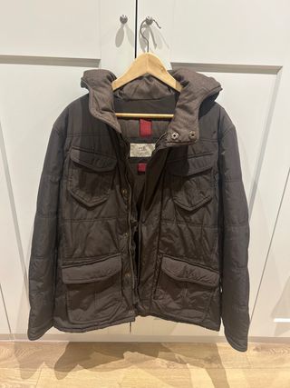 Abrigo Mango Marrón Hombre