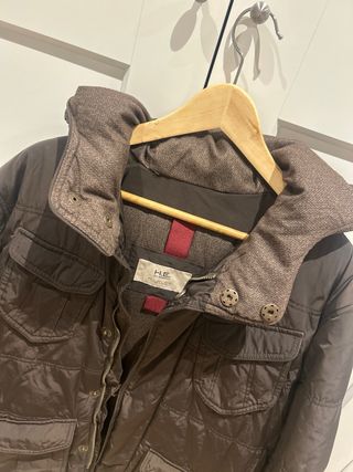 Abrigo Mango Marrón Hombre