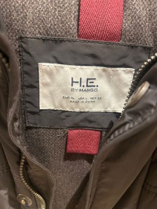 Abrigo Mango Marrón Hombre