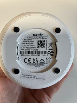 Cámara Tenda CP7 V2.0 WiFi Interior 5MP