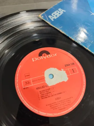 Lote 2 LPs ABBA: Voulez-Vous y Arrival 12" LEER