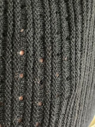 Jersey de punto negro manga corta