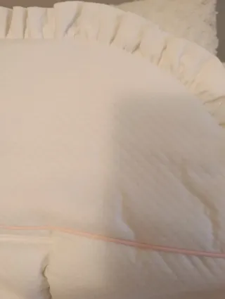 Saco para silla de bebé blanco con osito