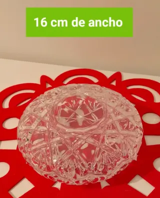 Conjunto Jarrón y Caja Cristal Tallado