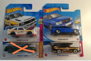 Hot Wheels Audi Sport Quattro '84 y RS2 Avant '94