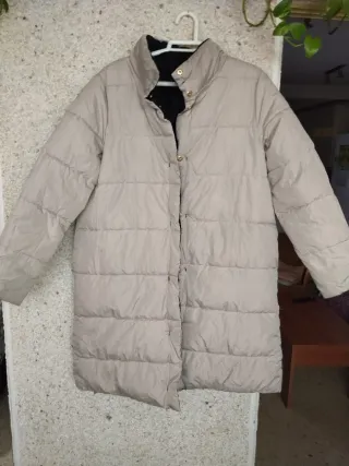 Abrigo Reversible Pilar Prieto Negro/Beige