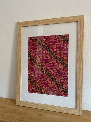 Cuadro Madera 33x43cm tela enmarcada