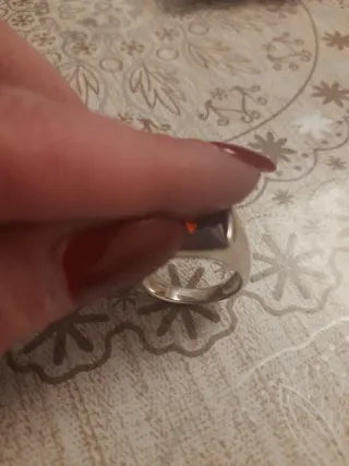 Anillo Plata 925 con Piedra Roja