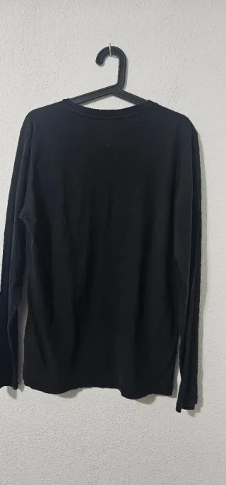 Camiseta Tommy Hilfiger Negra Manga Larga