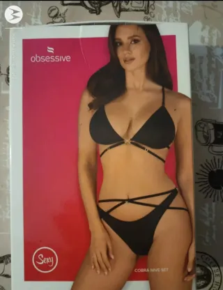 Completo intimo donna nero Obsessive