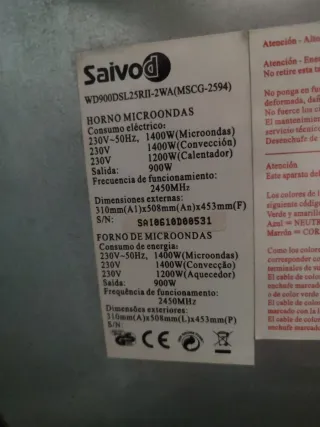 Microondas Saivod