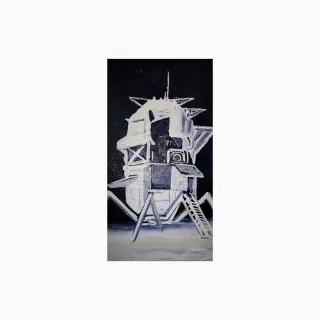 Quadro "Sbarco sulla Luna" 1969