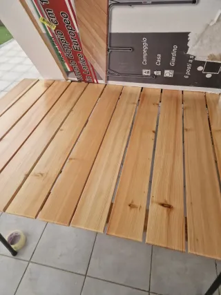 Mesa Plegable Doble Alerce 120x80