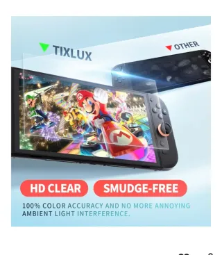3 Protectores Pantalla Tixlux para Switch 2
