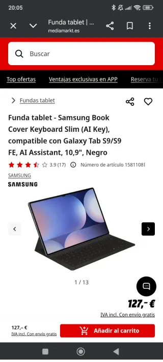 Funda Samsung Tablet con Teclado