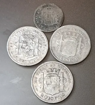 Monedas de Plata, las de la fotos, 31.6 gramos