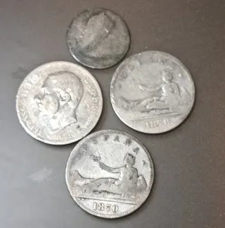 Monedas de Plata, las de la fotos, 31.6 gramos