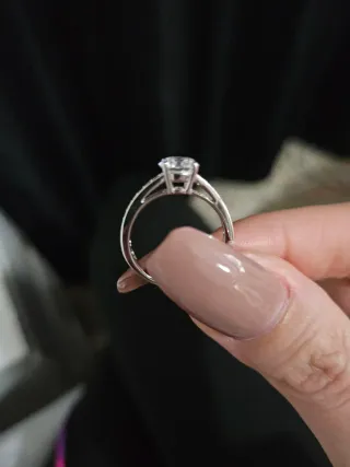 Anillo Swarovski Plata y Circonitas,talla 52