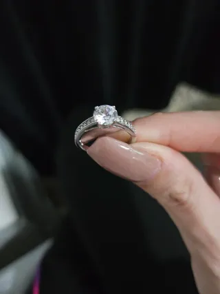 Anillo Swarovski Plata y Circonitas,talla 52