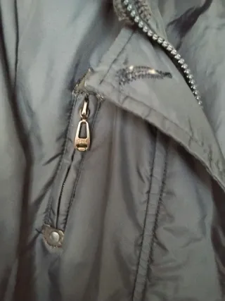 Parka G&L impermeable con capucha azul Talla L