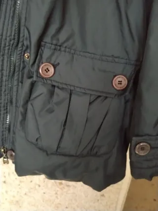 Parka G&L impermeable con capucha azul Talla L