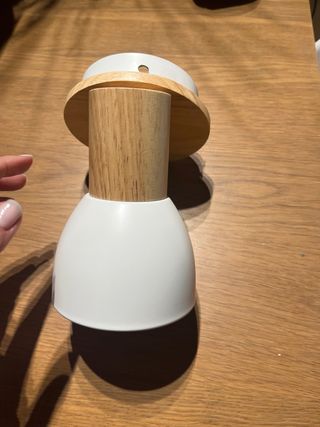 Lámpara Nórdica Pared Madera y Blanco