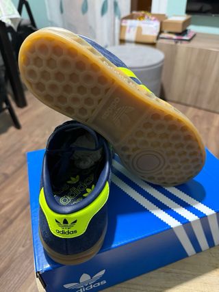 Zapatillas Adidas Hamburg Mujer Talla 37.5 Azul/Ve