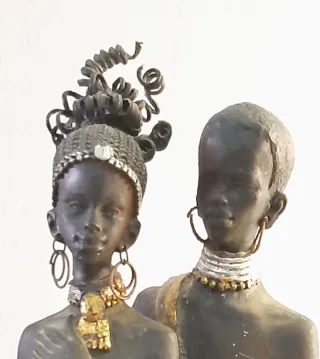 Figura africana pareja 40cm