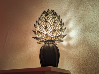 Lámpara de mesa diseño piña